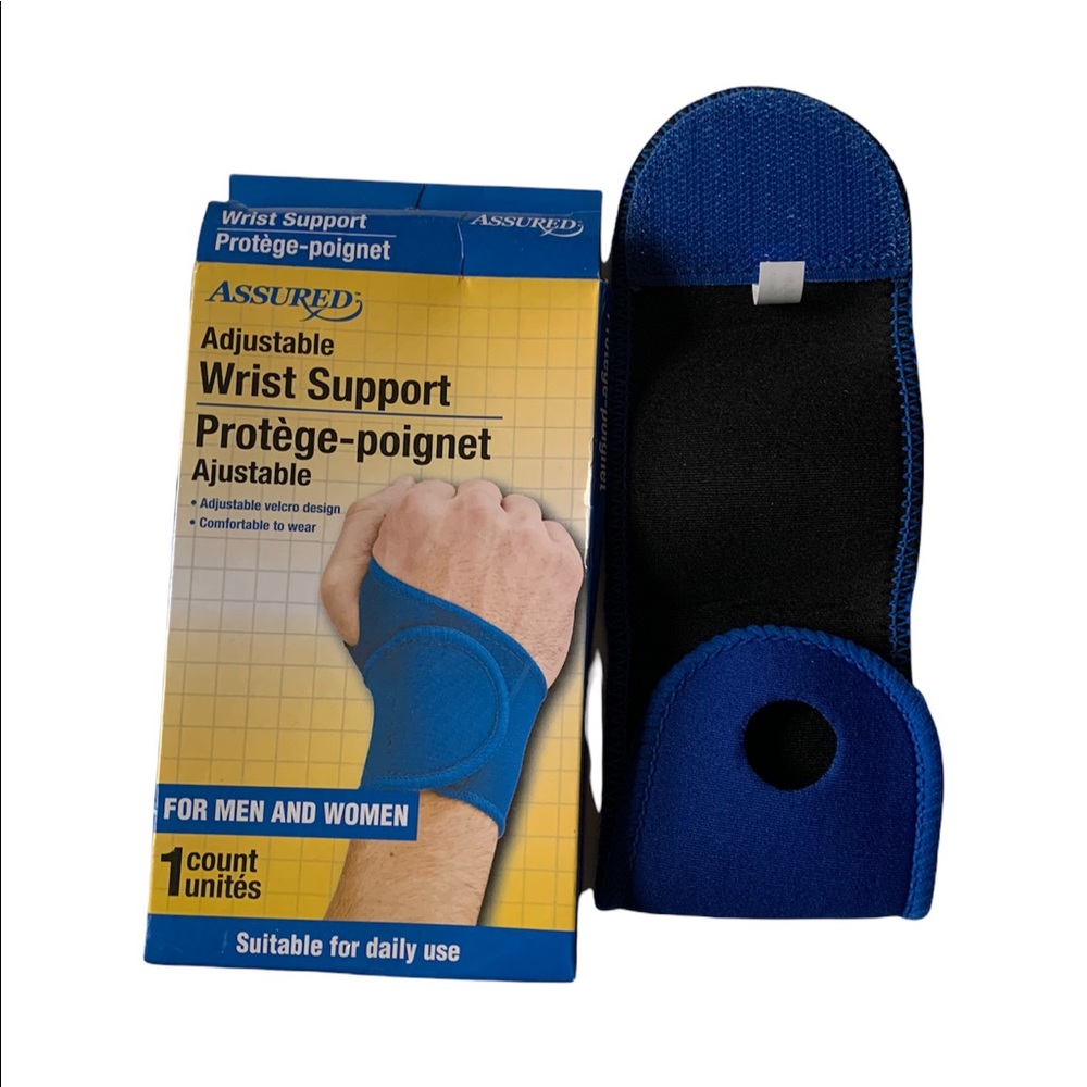 Assured Adjustable Over The Thumb Wrist Supports Left Or Right Wrist Unisex